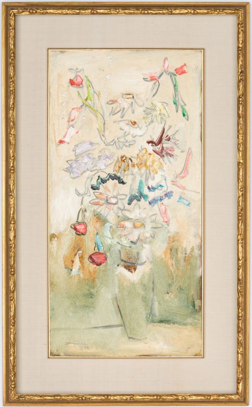 Lot 230: Sterling Strauser O/B, Still Life Floral Painting