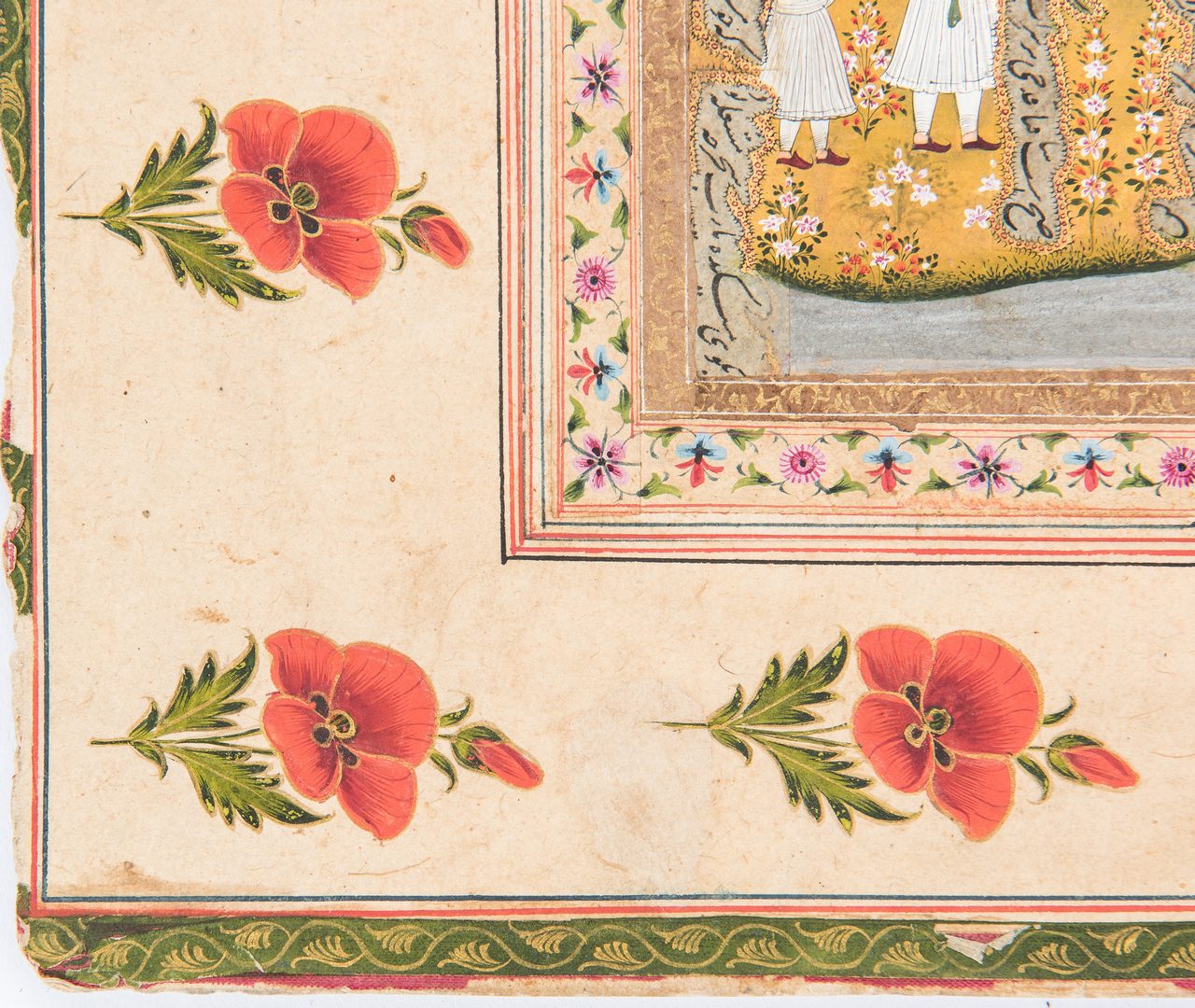 Lot 237: Kishangarh School Temple Painting, Double Sided