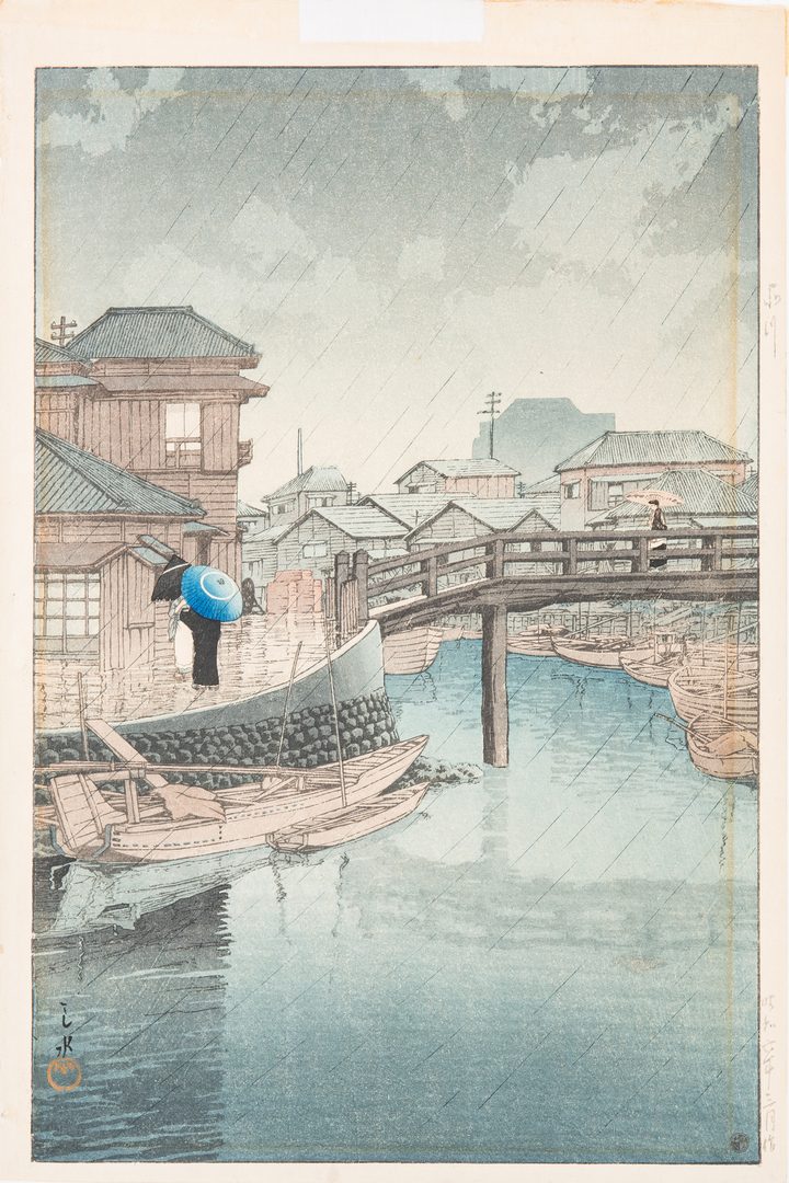 Lot 242: 3 Japanese Shin-hanga Prints, incl. Kawase, Shiro