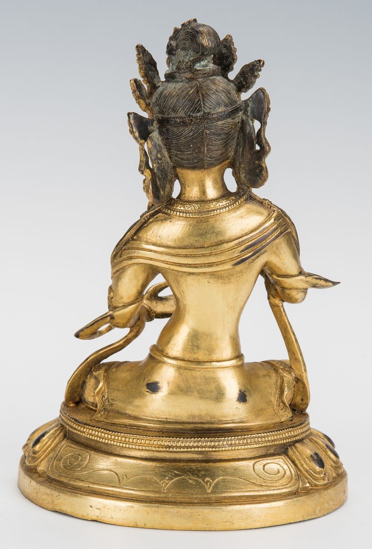 Lot 244: 2 Chinese Gilt Bronze Buddhist Figures