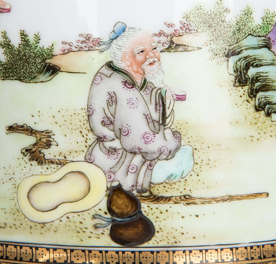 Lot 25: Chinese Republic Porcelain Brush Pot