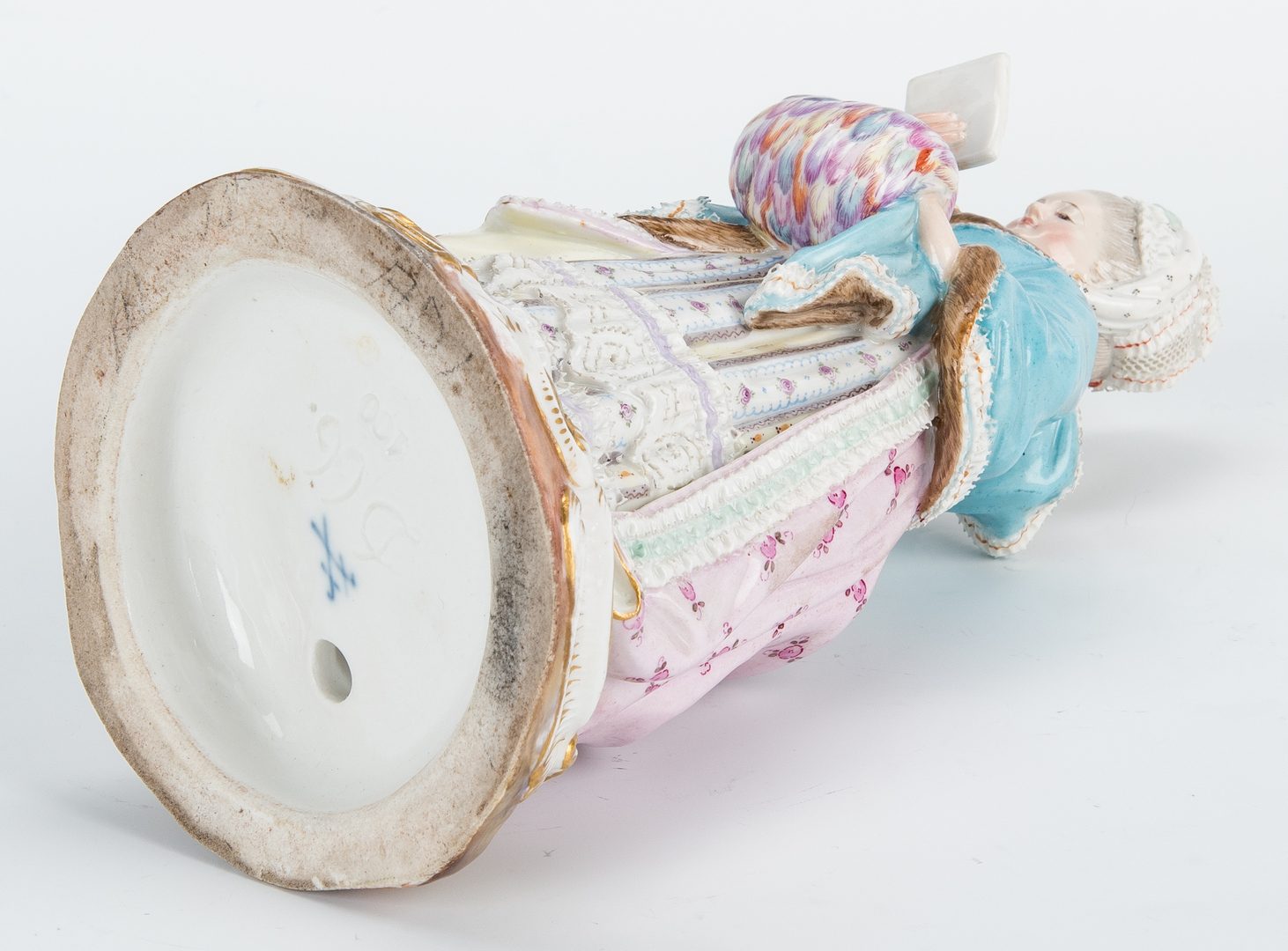 Lot 267: German Meissen Porcelain Figure of a Lady