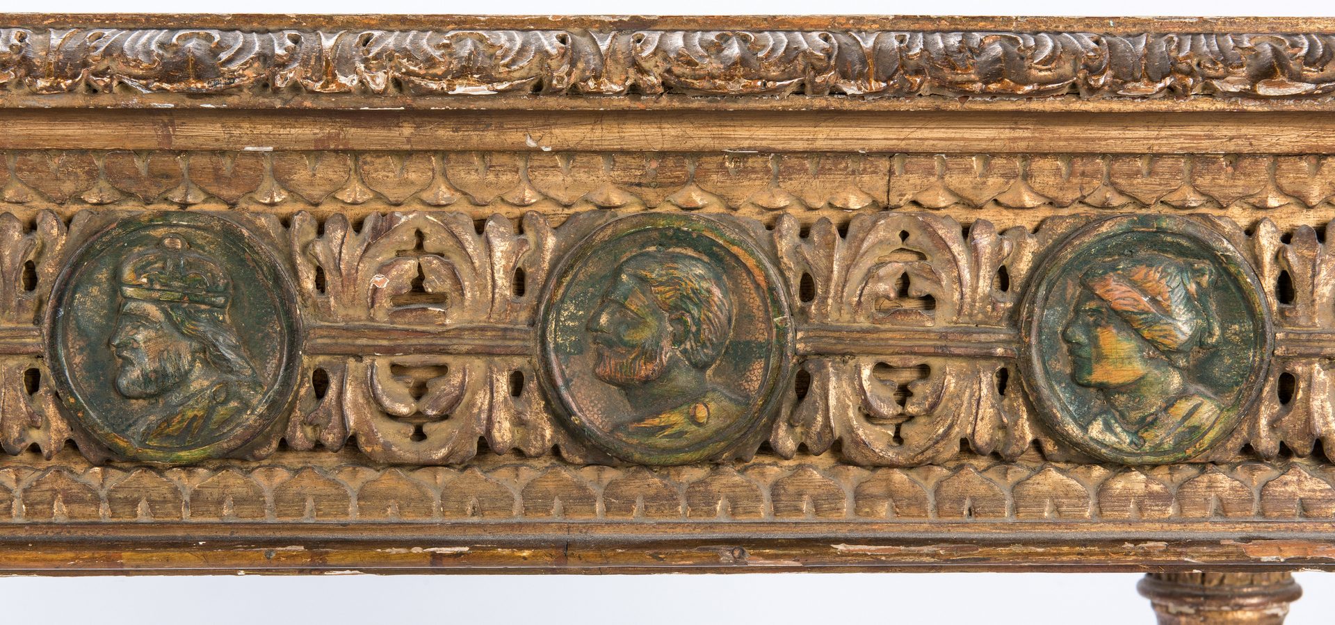 Lot 276: Italian Baroque style Carved Writing or Pier Table