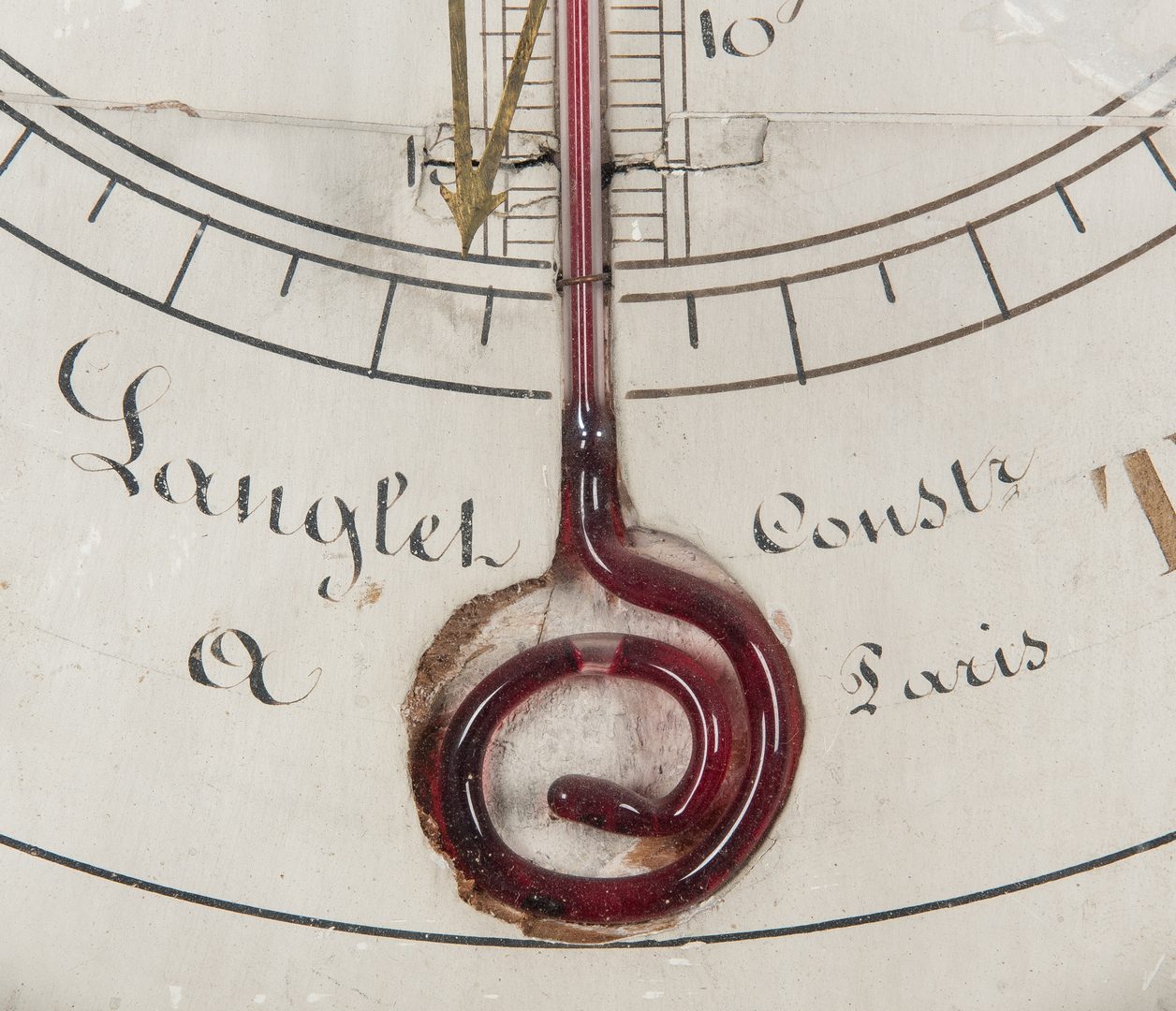 Lot 294: 18th French Gilt Wall Barometer