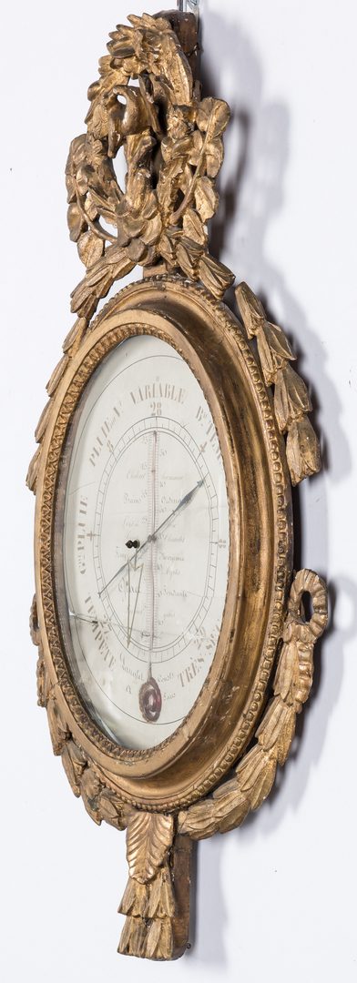 Lot 294: 18th French Gilt Wall Barometer
