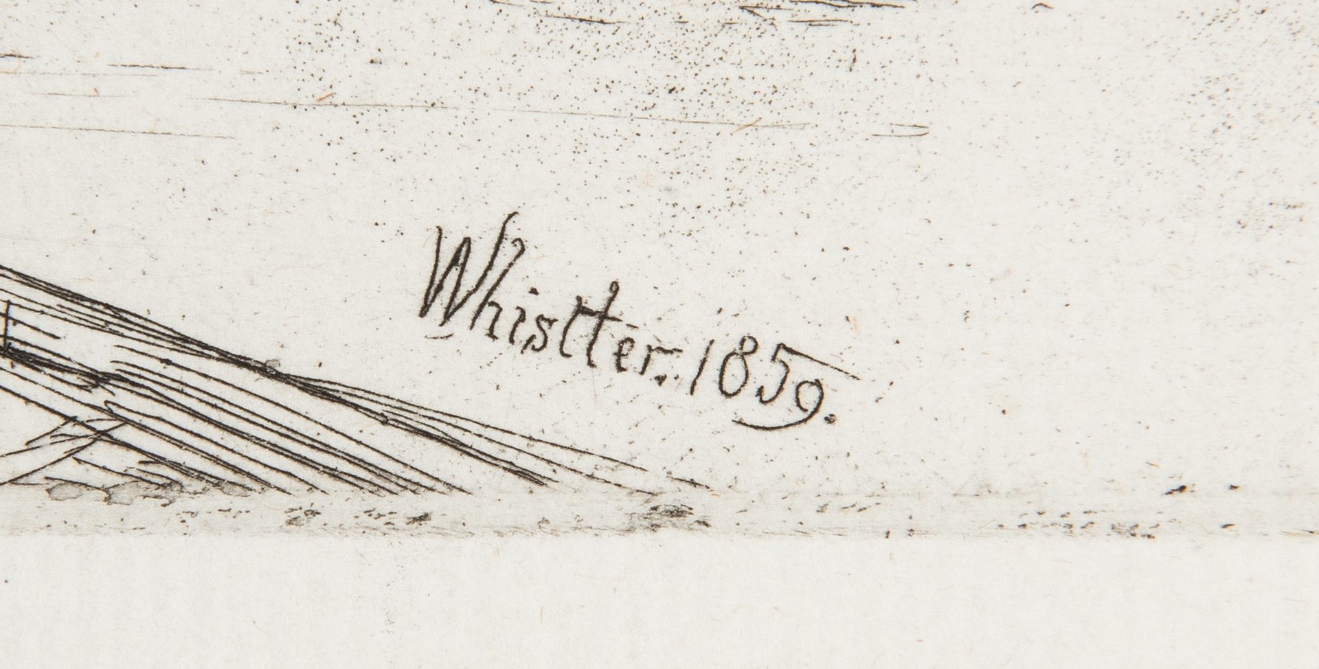 Lot 304: James Whistler Etching, Billingsgate