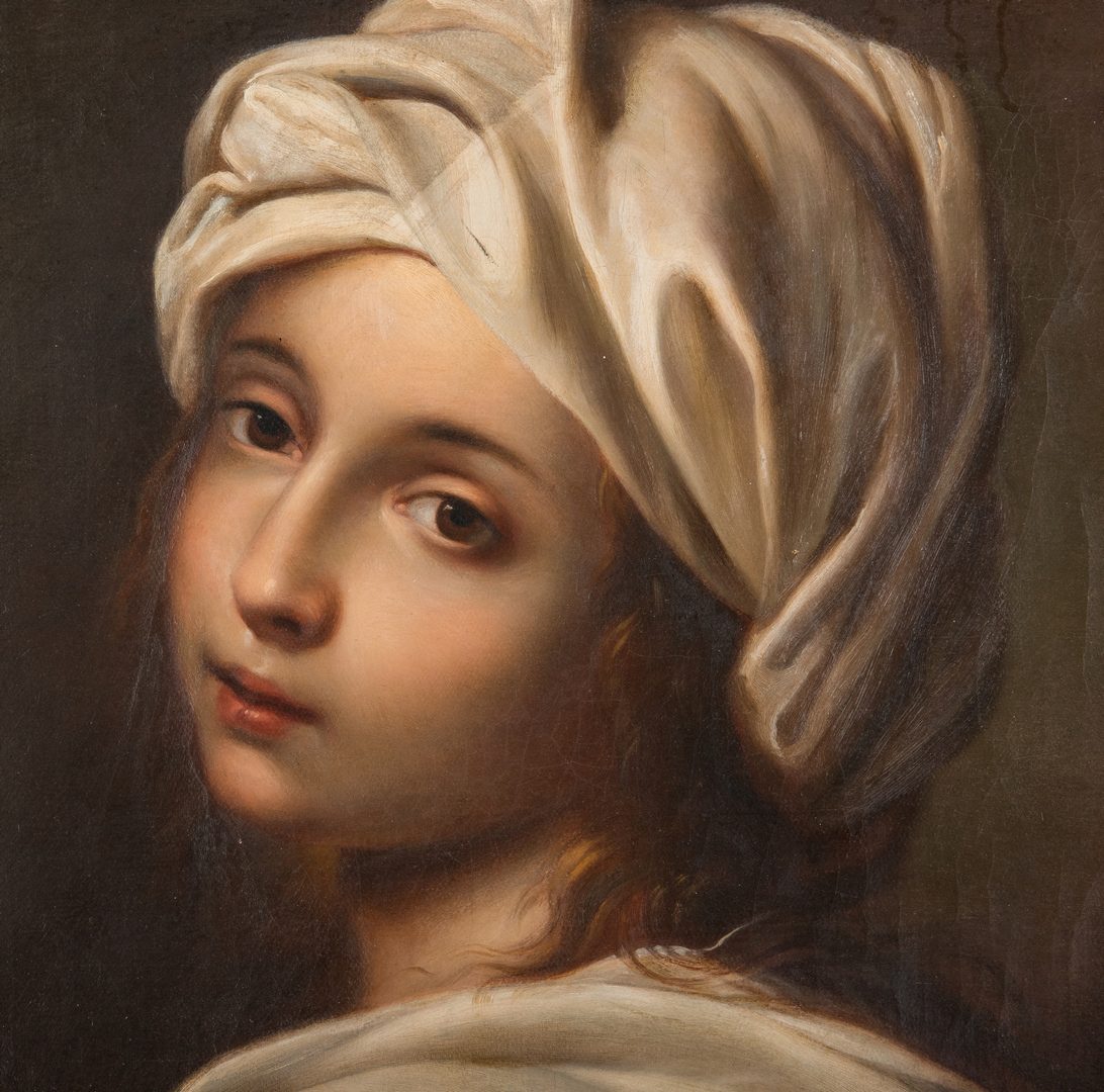 Lot 318: Achille Leonardi Oil on Canvas Portrait