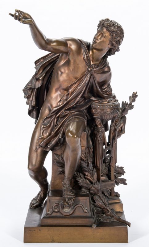 Lot 325: Mathurin Moreau Bronze Sculpture, Apollo