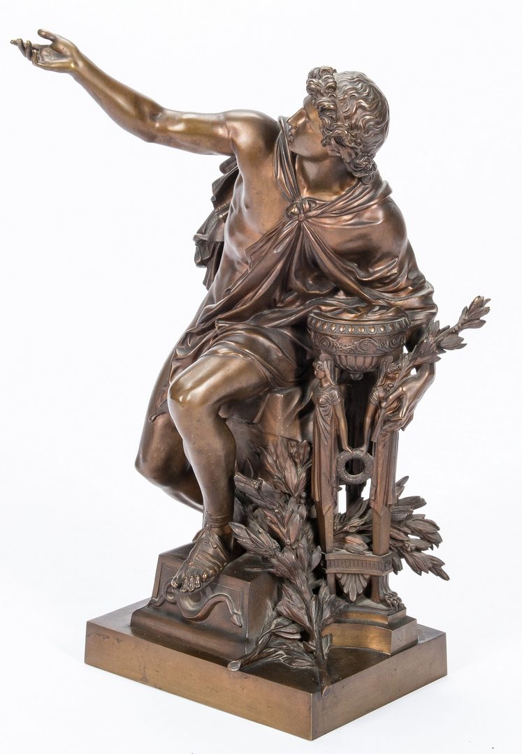 Lot 325: Mathurin Moreau Bronze Sculpture, Apollo