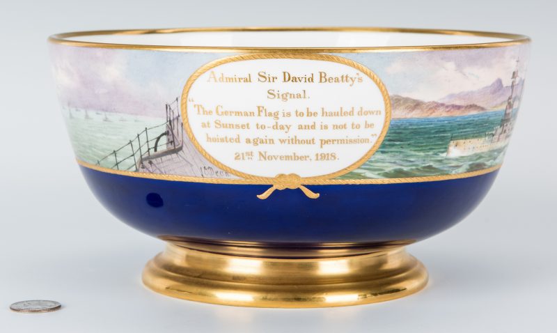Lot 333: Minton Commemorative Porcelain Bowl