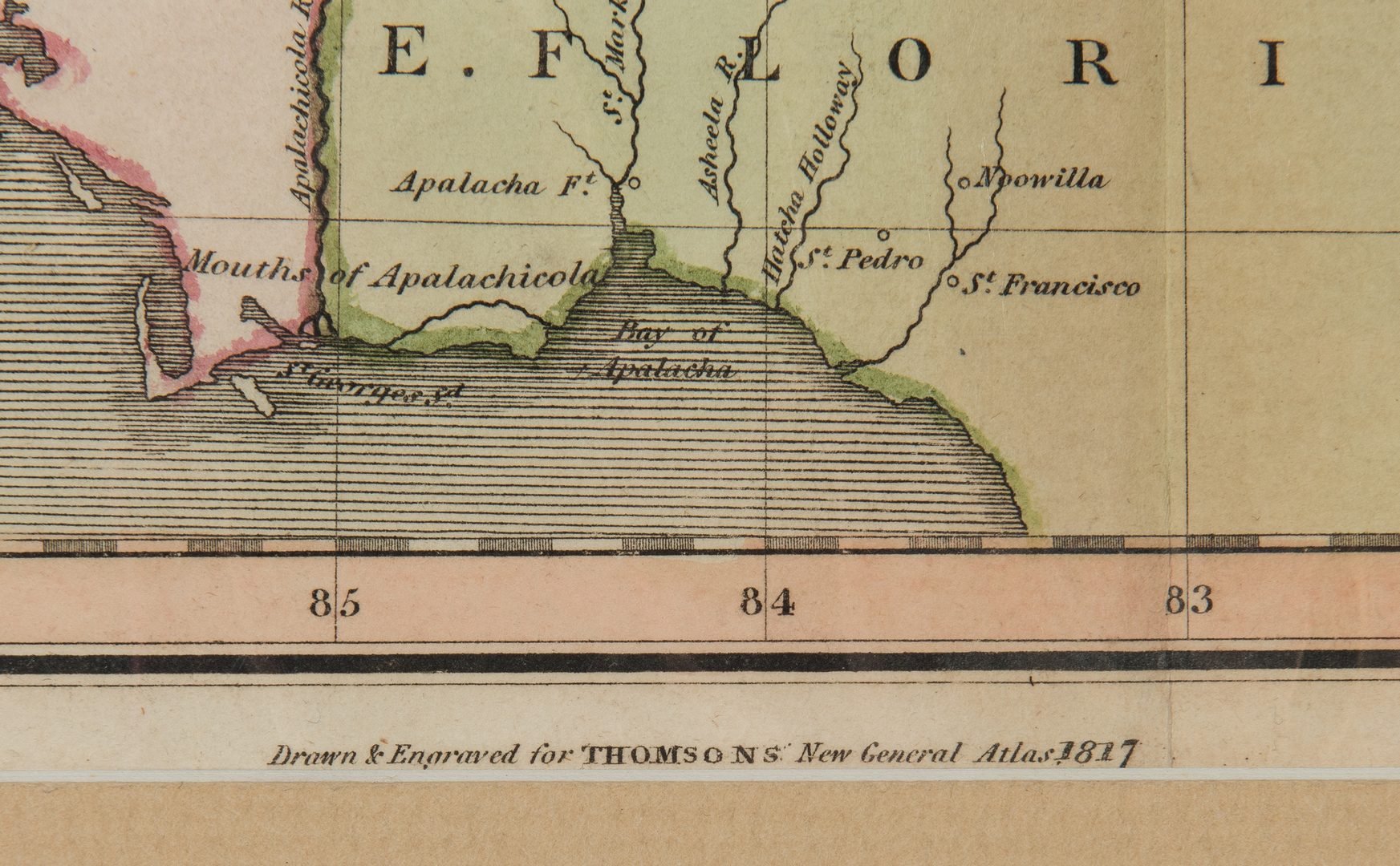 Lot 335: Thomson/Hewitt Map, 1817 Southern Provinces of US