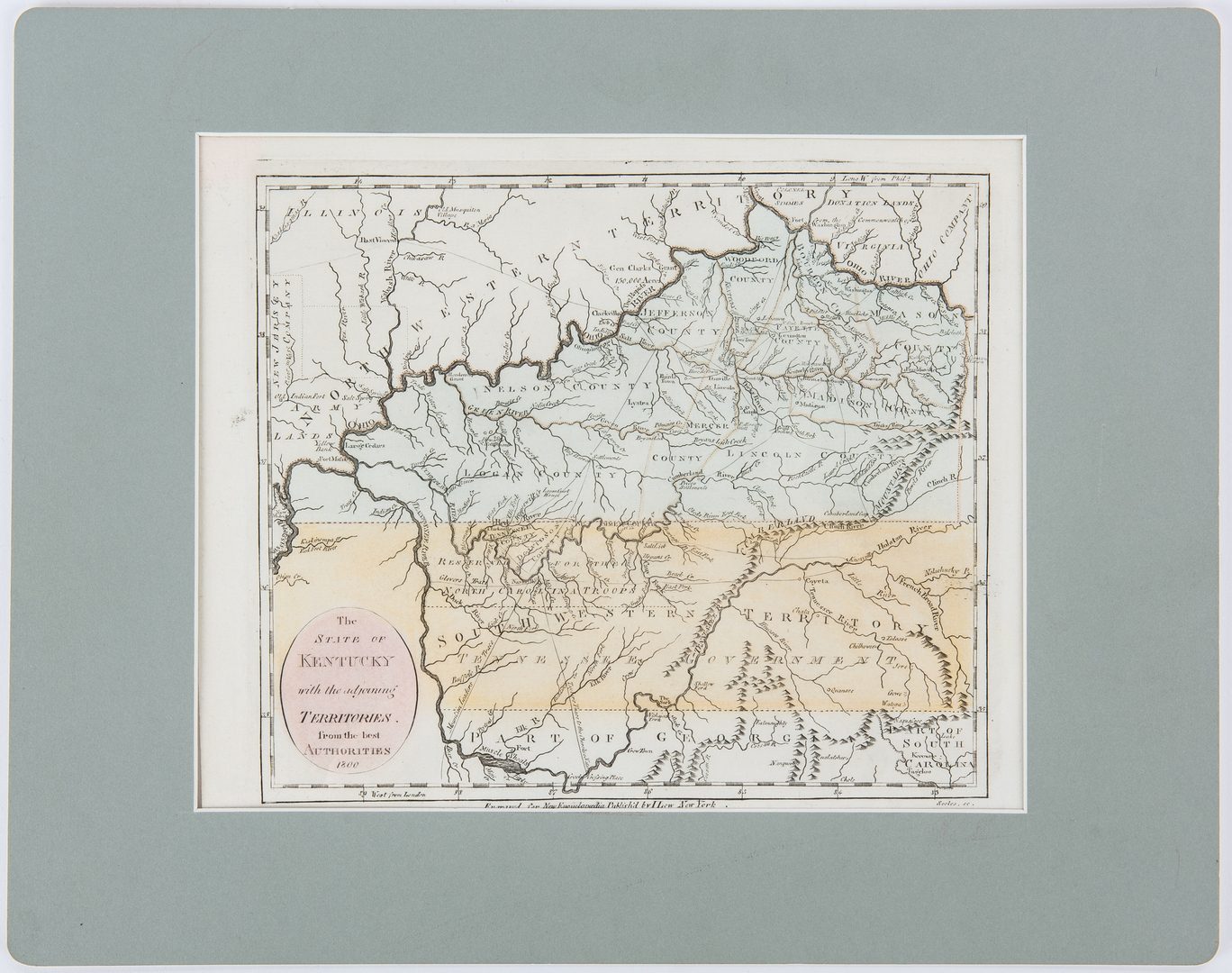 Lot 341: John Payne Kentucky Map, 1800