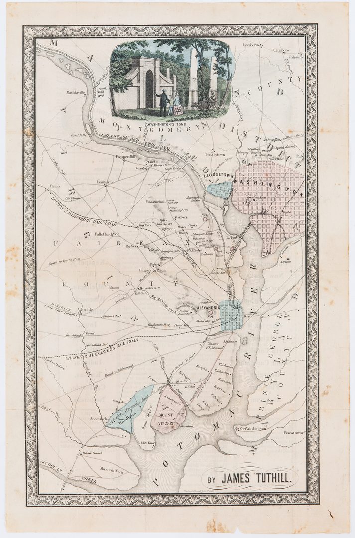 Lot 343: Alexandria, VA map by James Tuthill