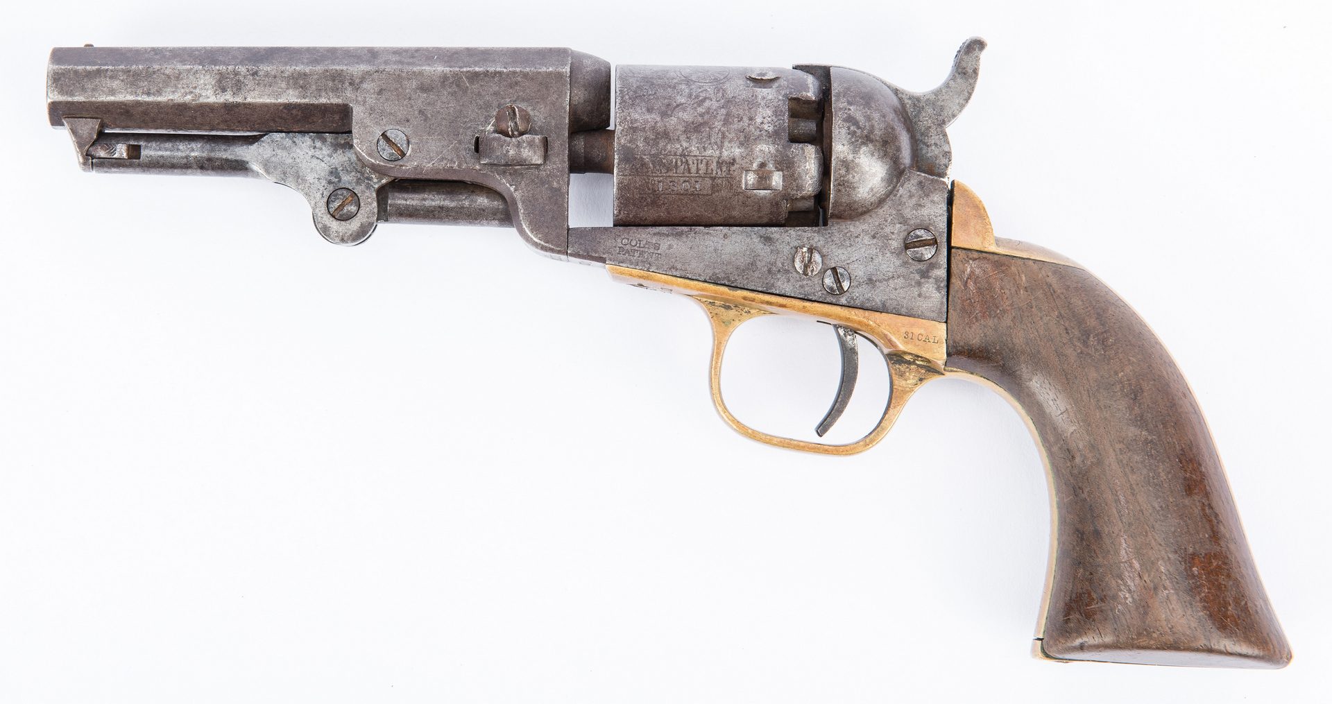 Lot 371: Colt Model 1849 Pocket Revolver, .31 cal