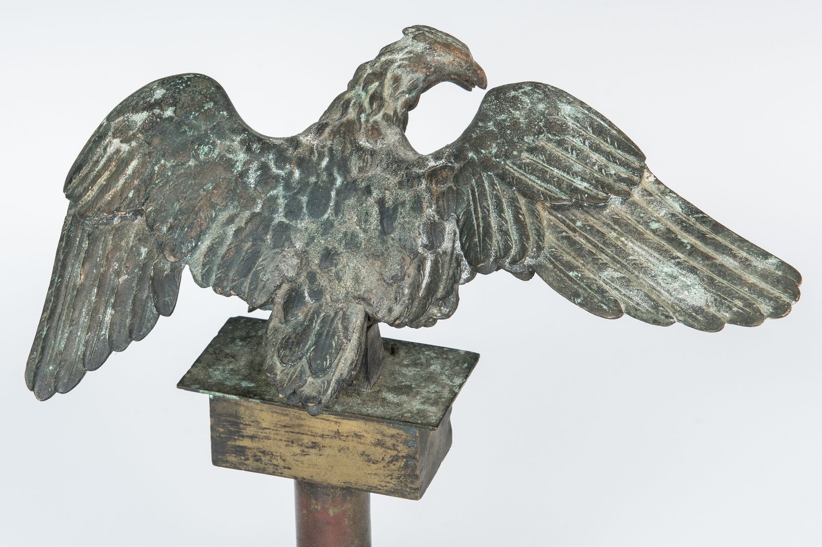 Lot 378: Bronze Eagle Flag Finial