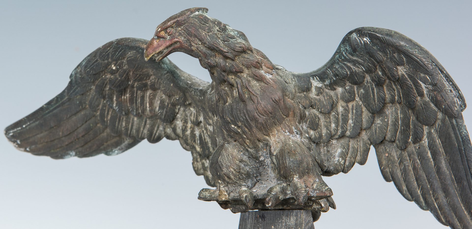 Lot 378: Bronze Eagle Flag Finial
