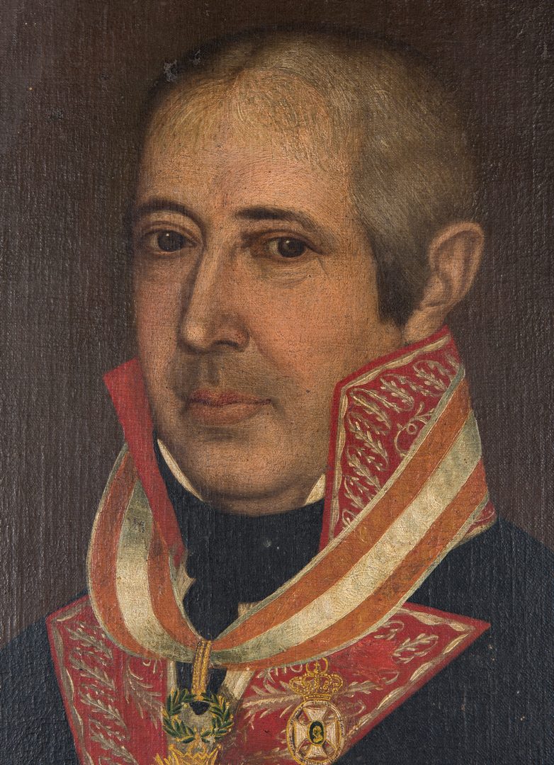 Lot 382: Portrait of a Spanish Colonial Officer