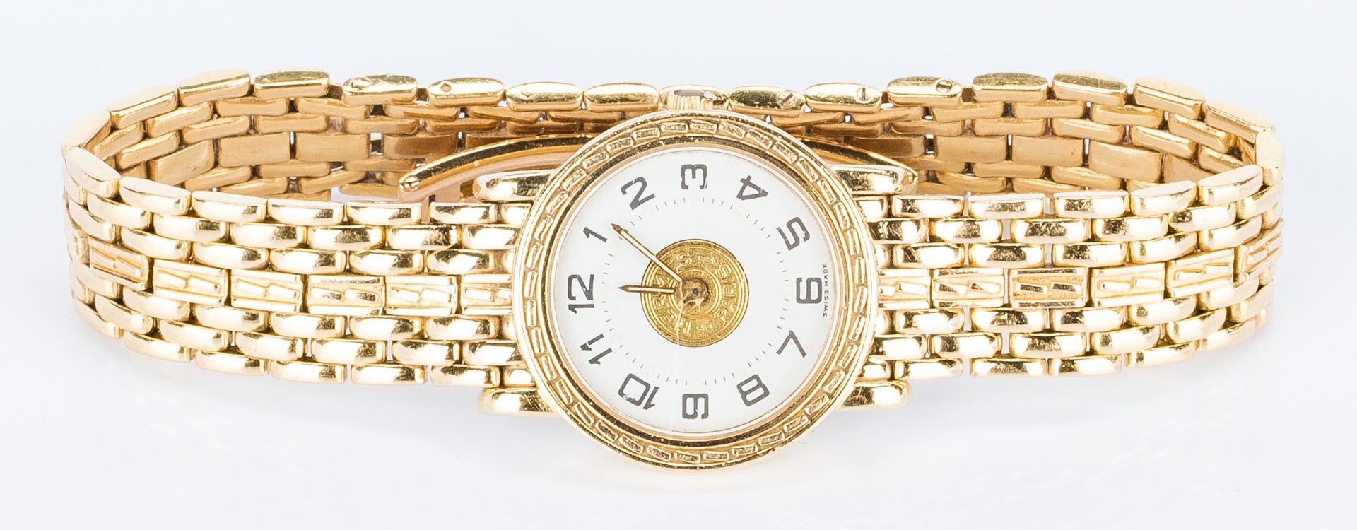Lot 394: Lady's 18k Hermes Sellier Wrist Watch