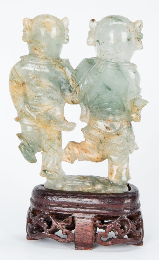 Lot 450: Jade Carving of Happy Twins