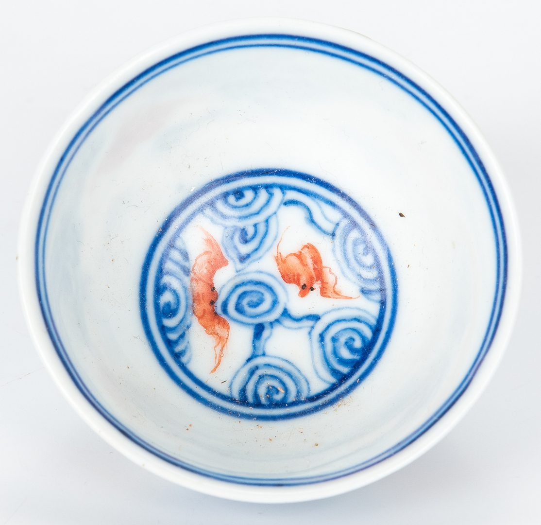 Lot 456: 8 Chinese Porcelain items incl. wine cups