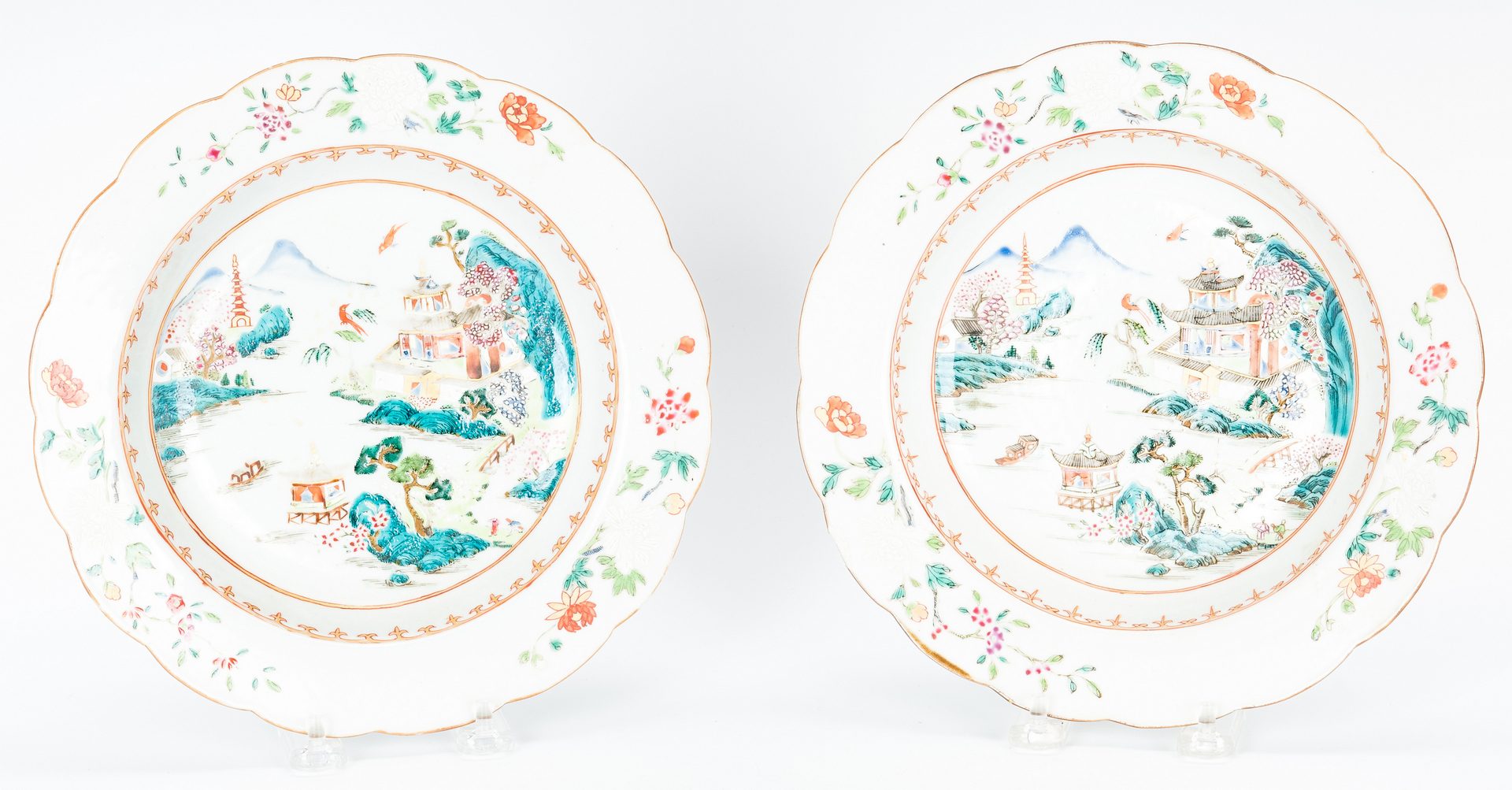 Lot 467: 4 Famille Verte Porcelain Items, 19th c.