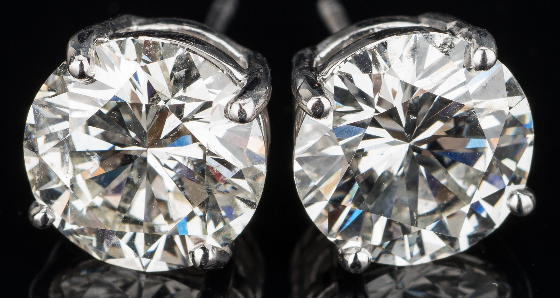 Lot 46: Diamond Stud Earrings, 8.34 ct t.w. GIA