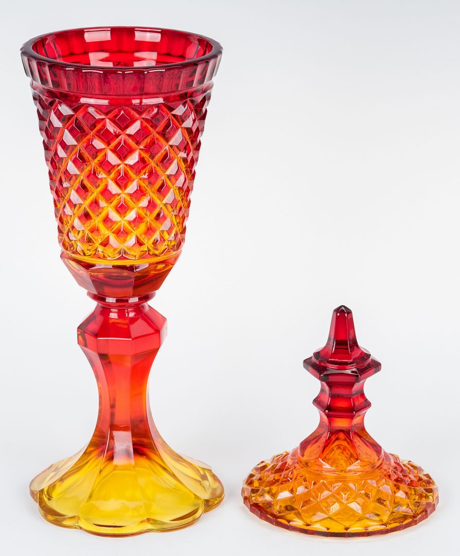 Lot 477: Group of 13 Art Glass Items, incl. Peachblow