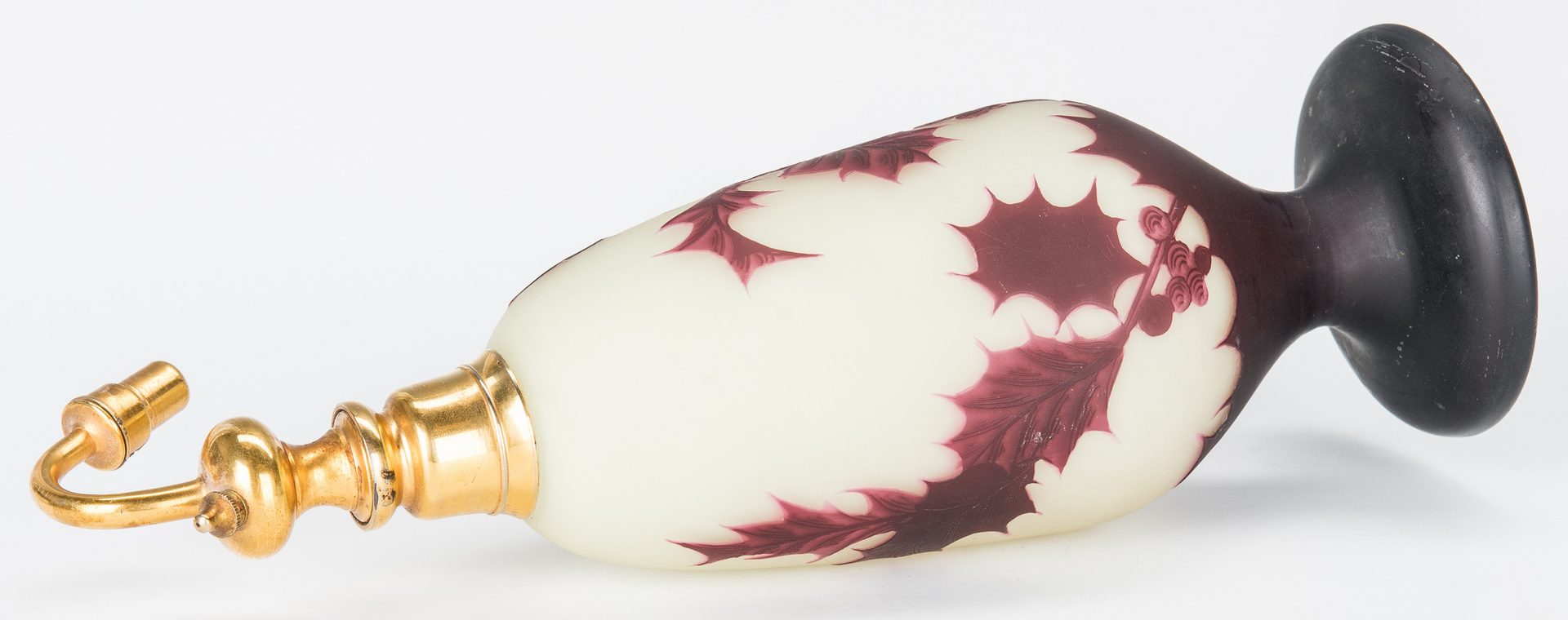 Lot 498: 4 Art Glass Perfume Bottles