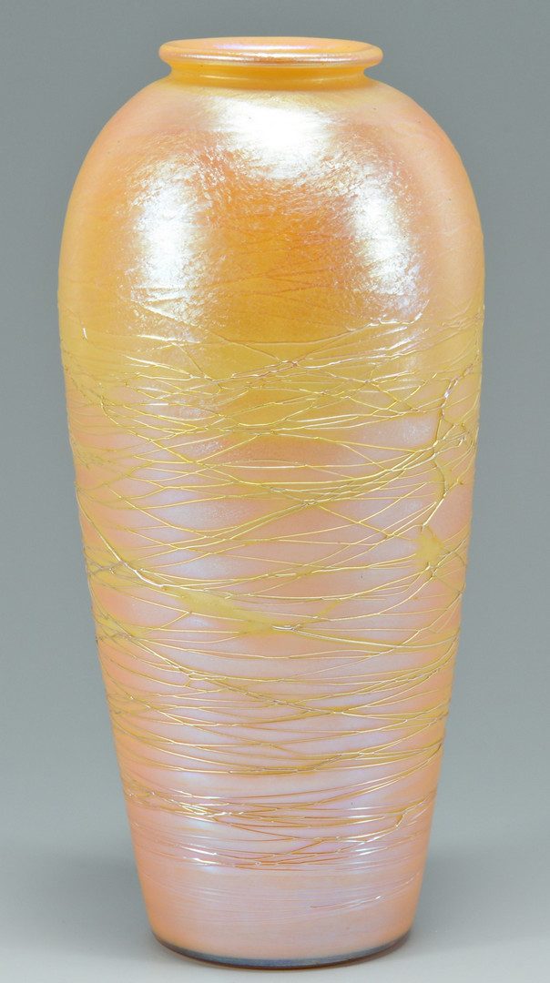 Lot 503: 2 Durand Art Glass Items, Shade & Vase