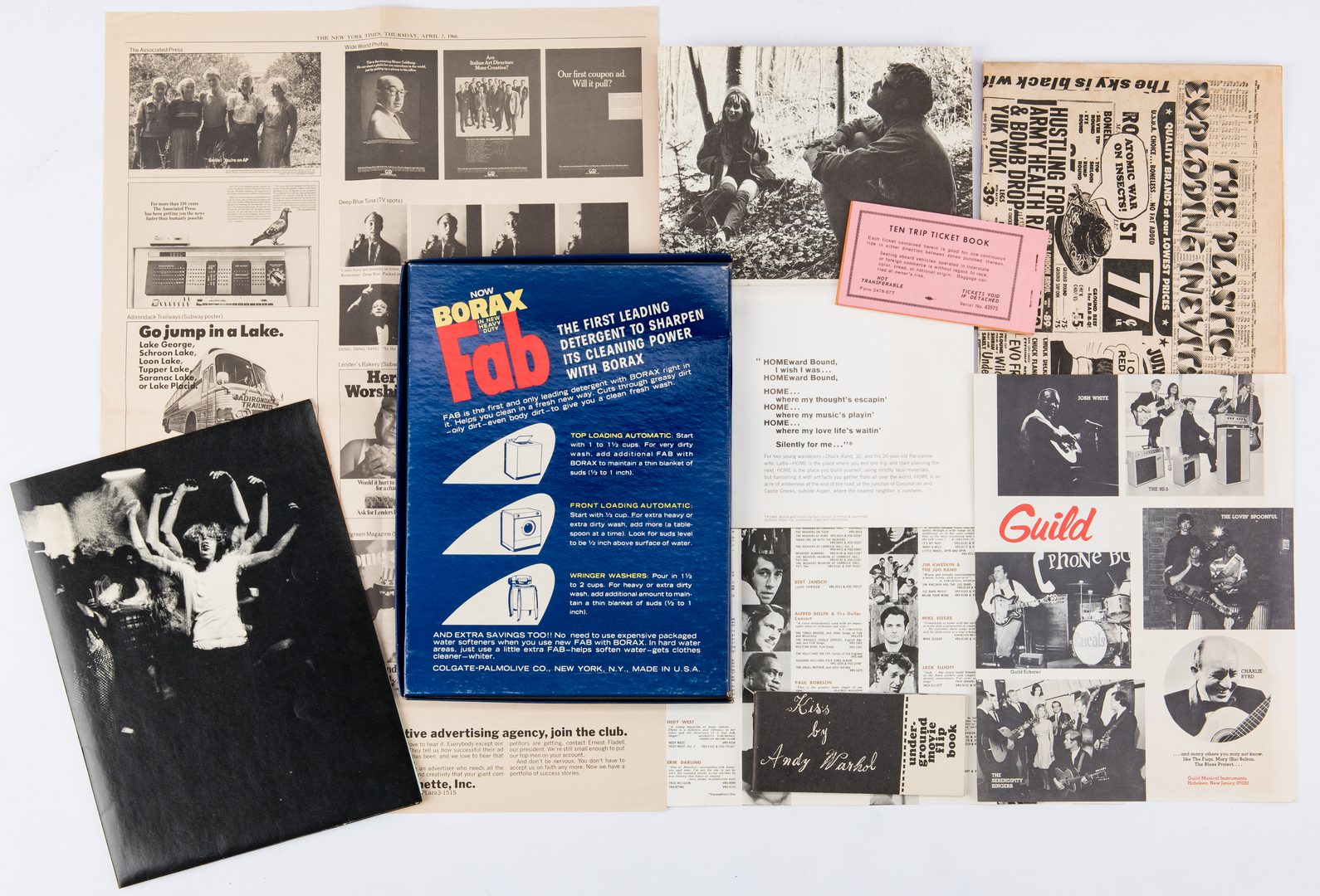 Lot 526: 4 Aspen Magazines, incl. Warhol Designed "Pop Art" Issue