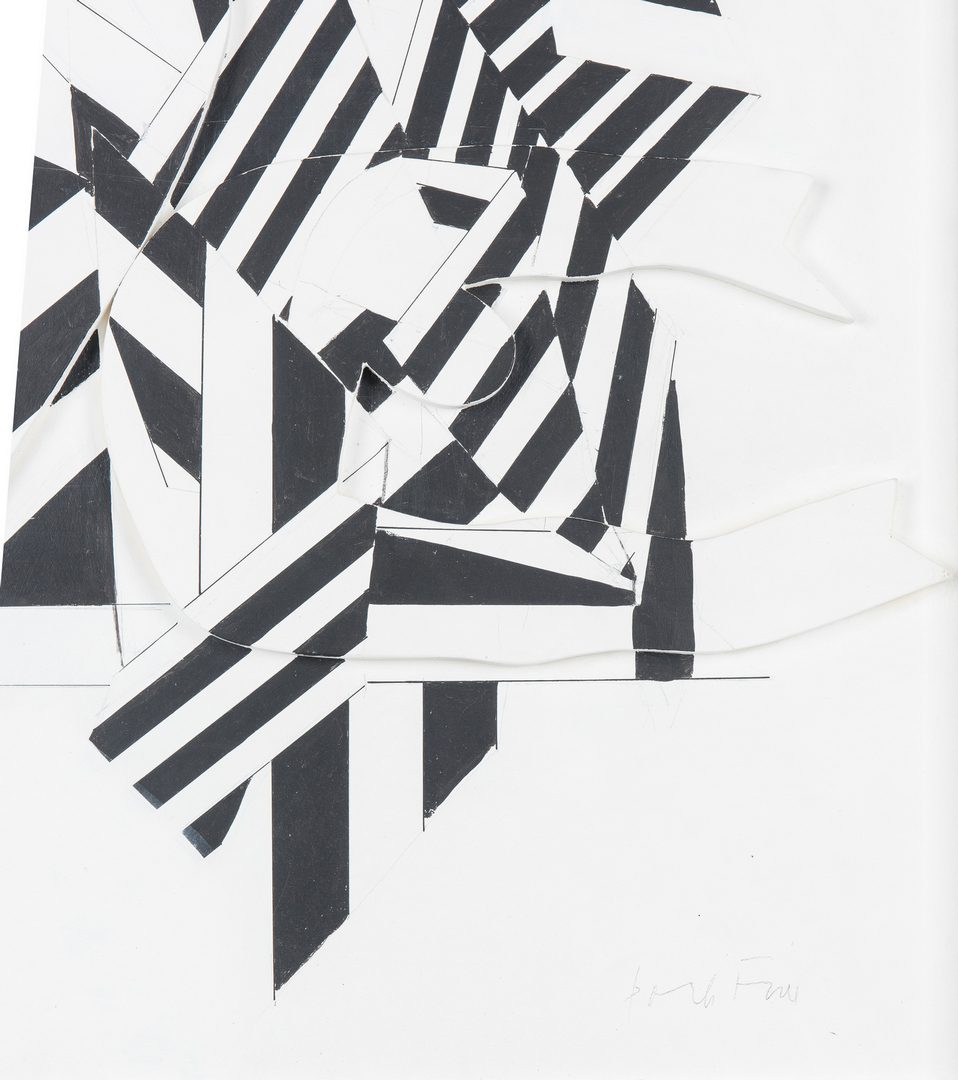 Lot 535: Perle Fine Black & White Collage, Encounter