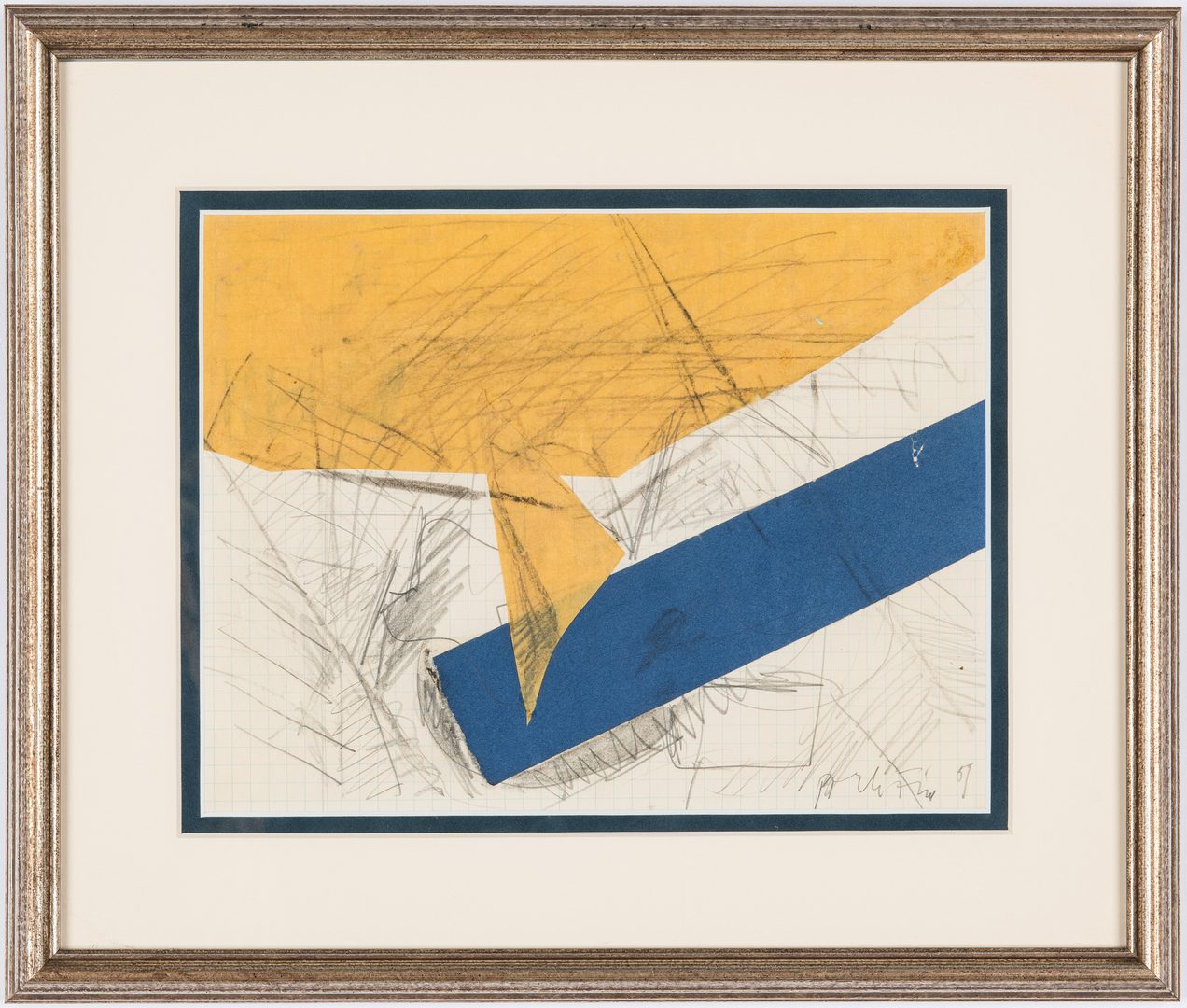 Lot 536: Perle Fine Small Abstract Collage