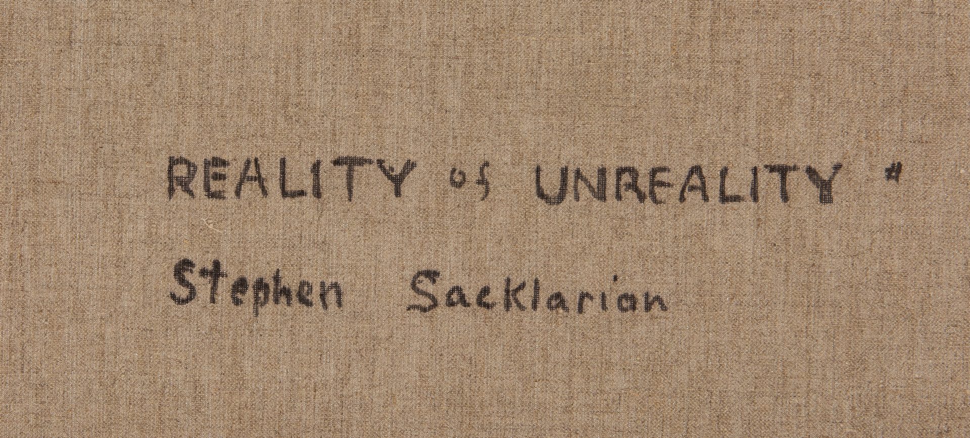 Lot 542: Reality of Unreality (E-9) by Sacklarian