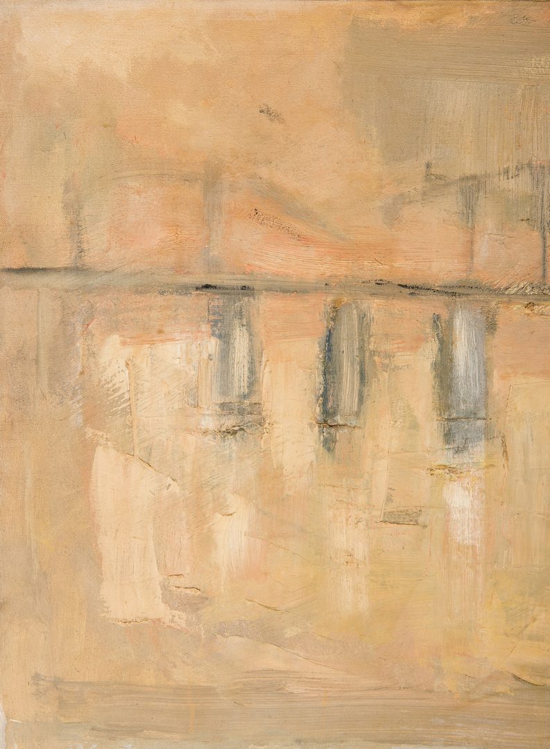 Lot 545: Marjorie Liebman, oil painting, Bridge