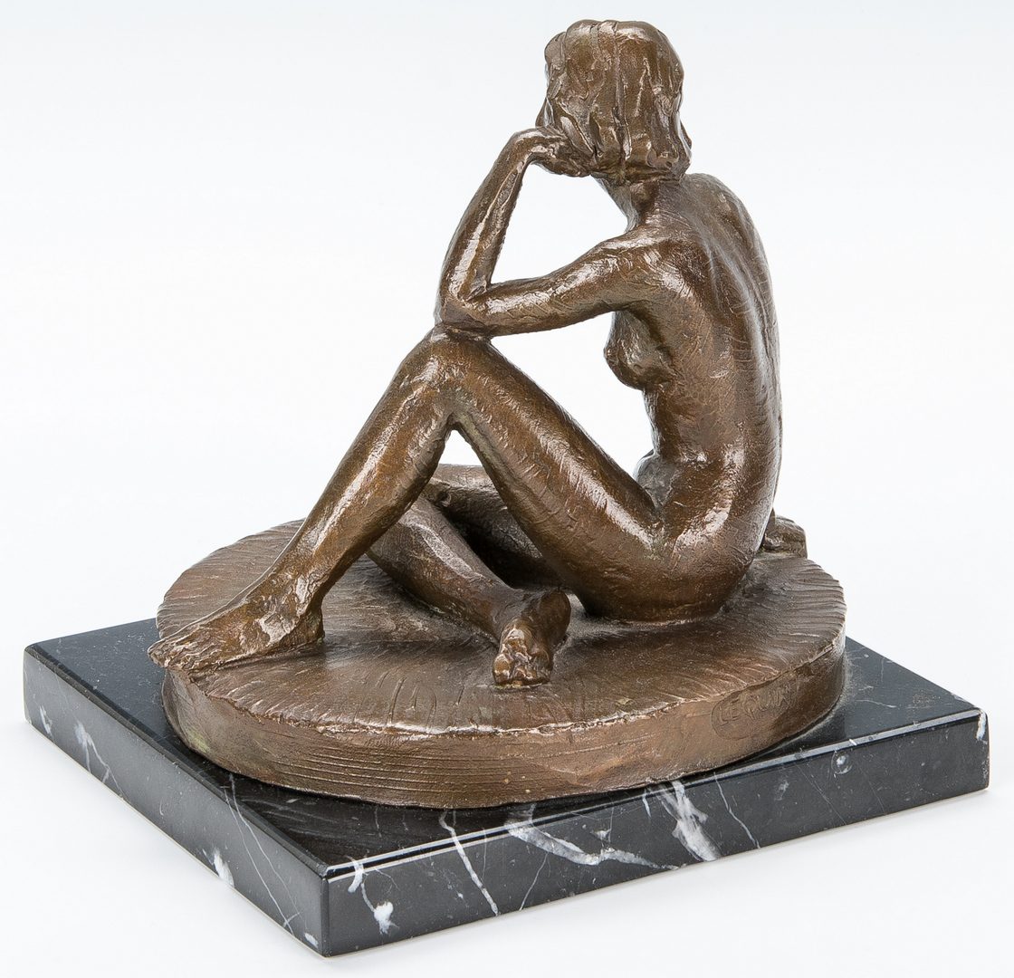 Lot 558: Alan LeQuire Bronze, Seated Nude