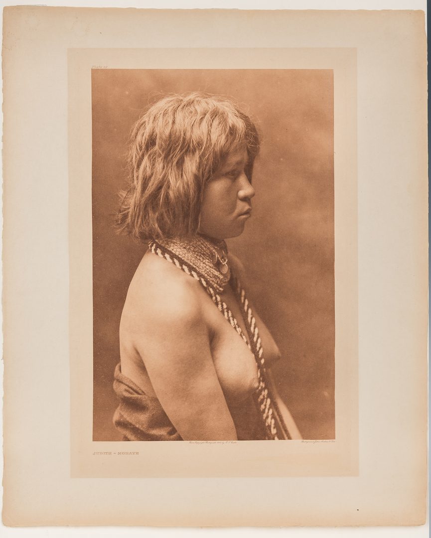 Lot 573: Photogravure After Edward Curtis, Judith-Mohave