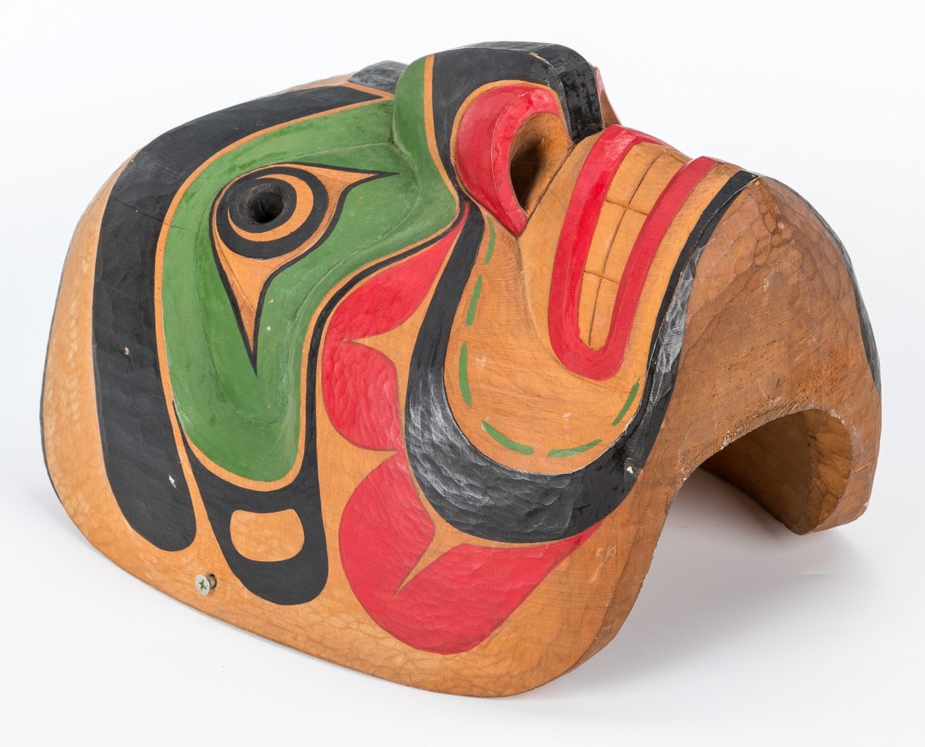 Lot 574: Randy Stiglitz Tlingit Carved Polychrome Mask