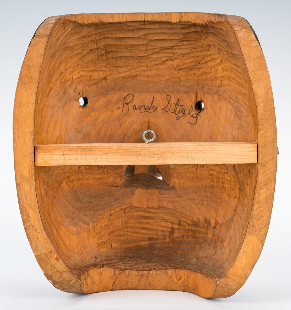 Lot 574: Randy Stiglitz Tlingit Carved Polychrome Mask