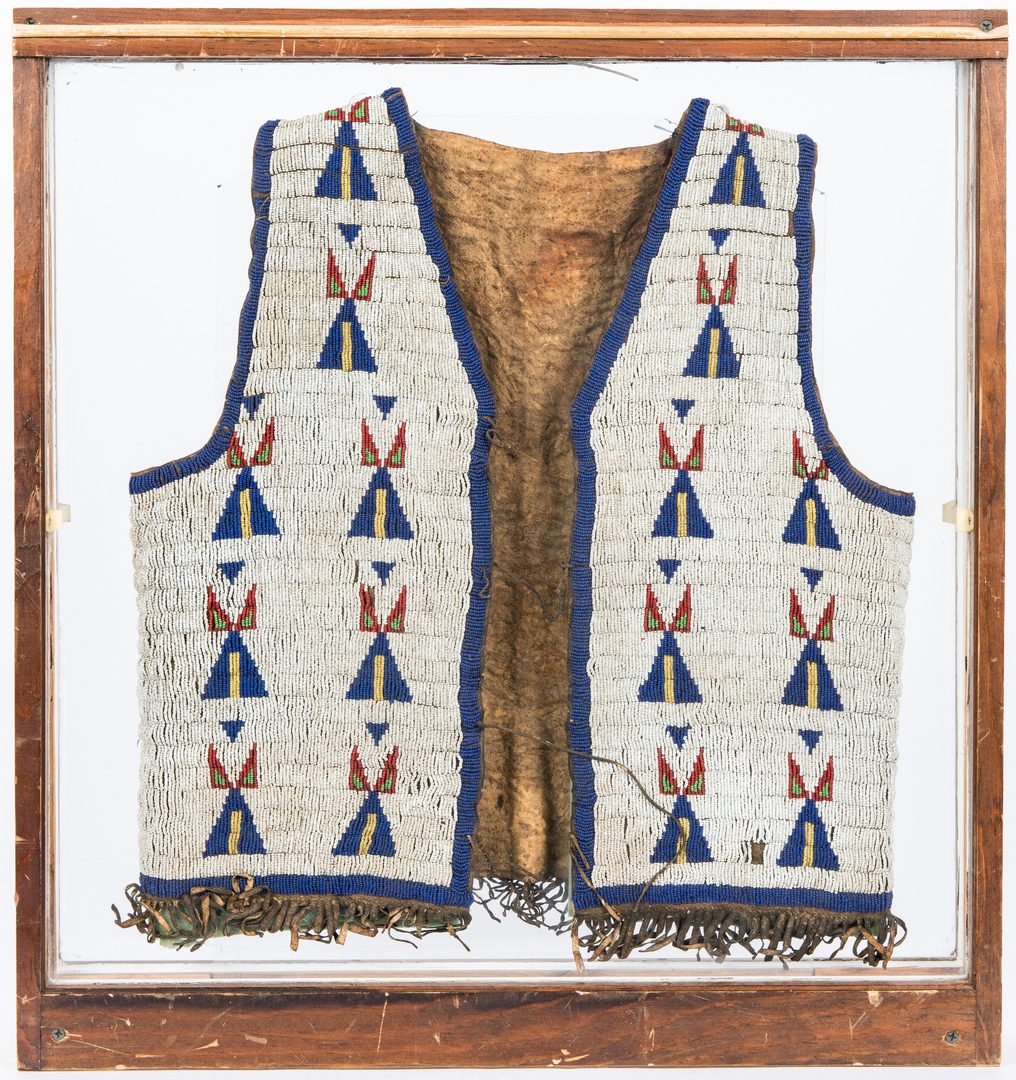 Lot 577: Native American Sioux Fully Beaded Vest