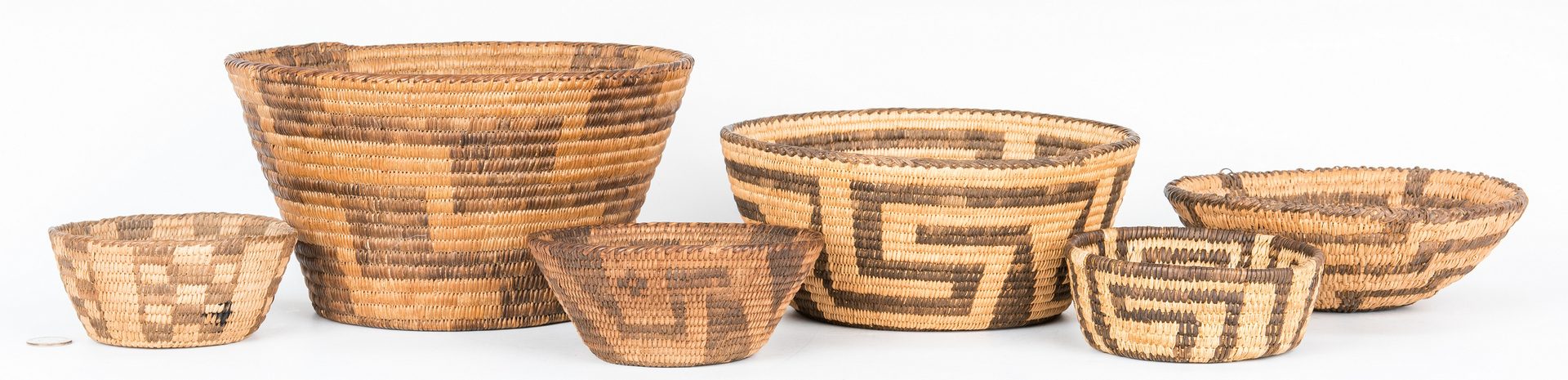 Lot 579: 6 Native American Southwest Baskets