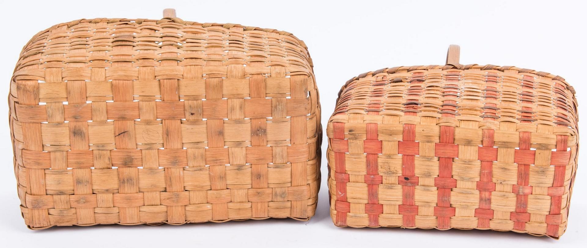 Lot 580: 7 Native American Cherokee Baskets