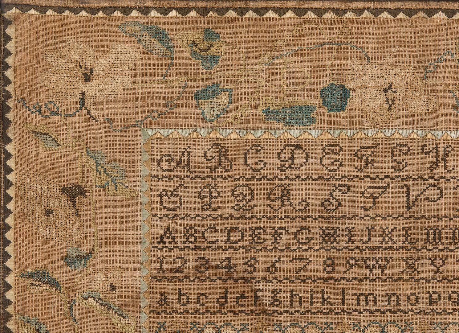 Lot 591: Tennessee Sampler, Henley Family, Knox County