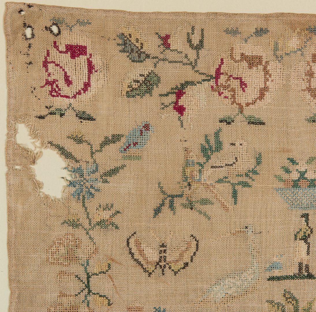 Lot 592: Tennessee Sampler by Mary Martin, 1838