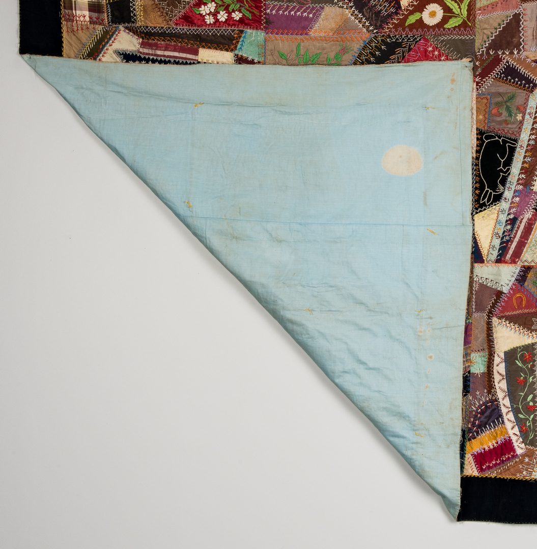 Lot 593: Tennessee Crazy Quilt, c. 1875