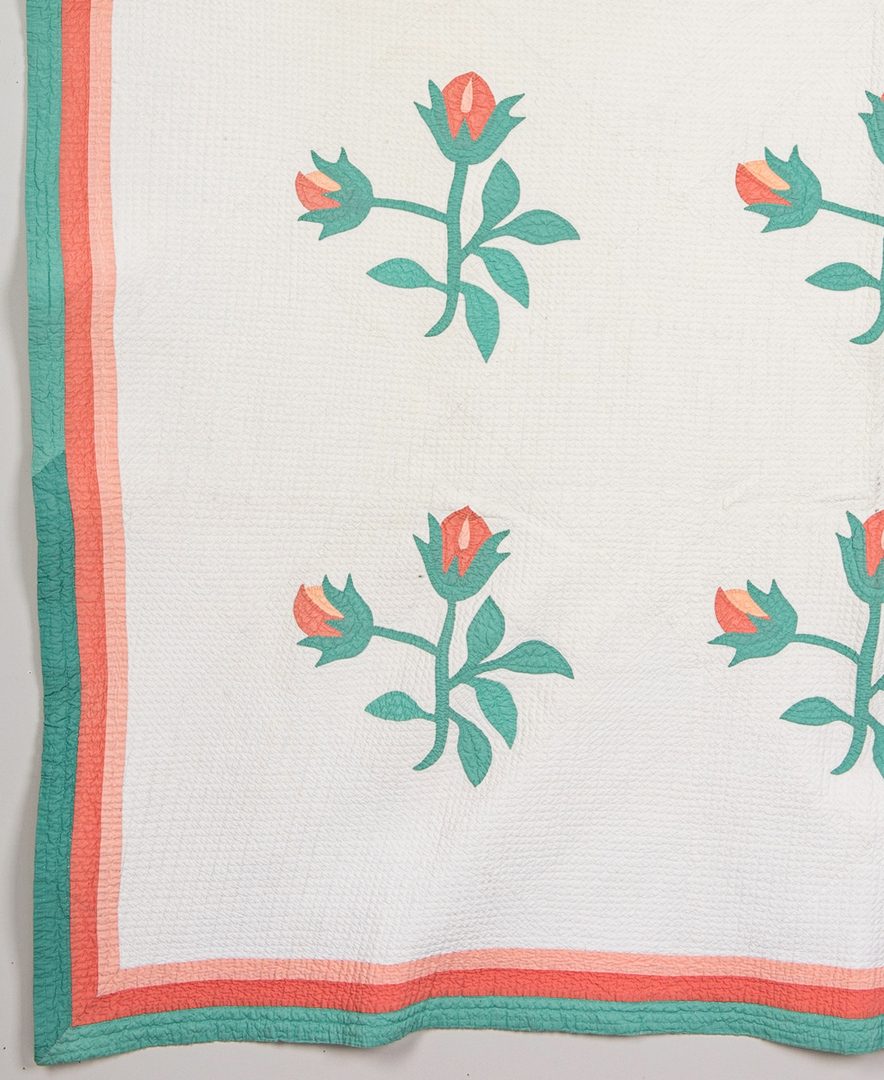 Lot 596: East TN Appliqued & Pieced Quilt