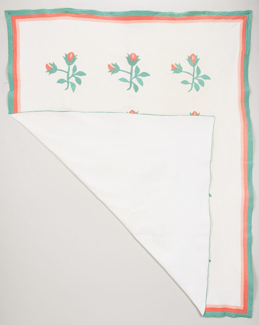 Lot 596: East TN Appliqued & Pieced Quilt