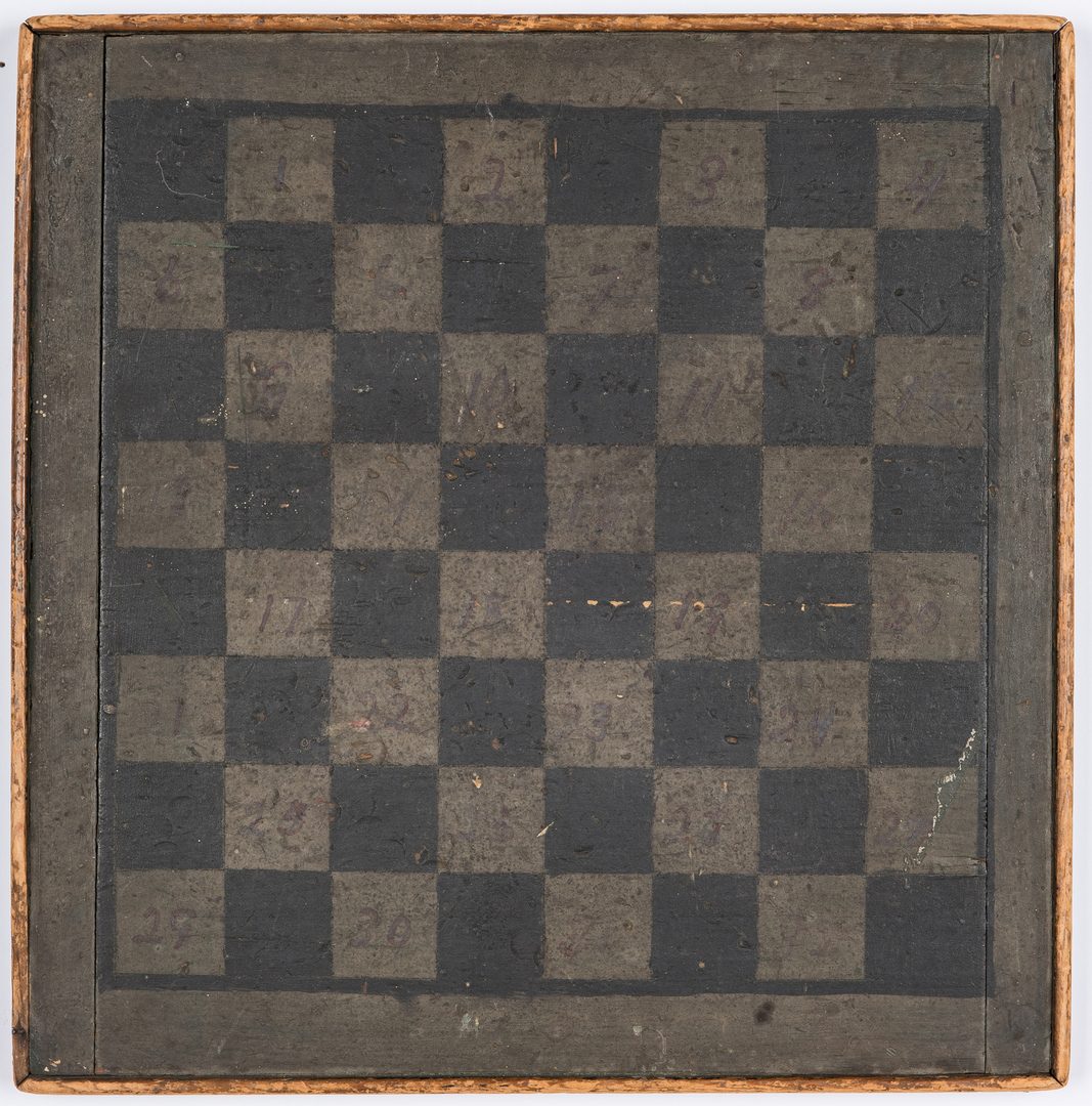 Lot 606: 4 Game Boards, Painted Tiles