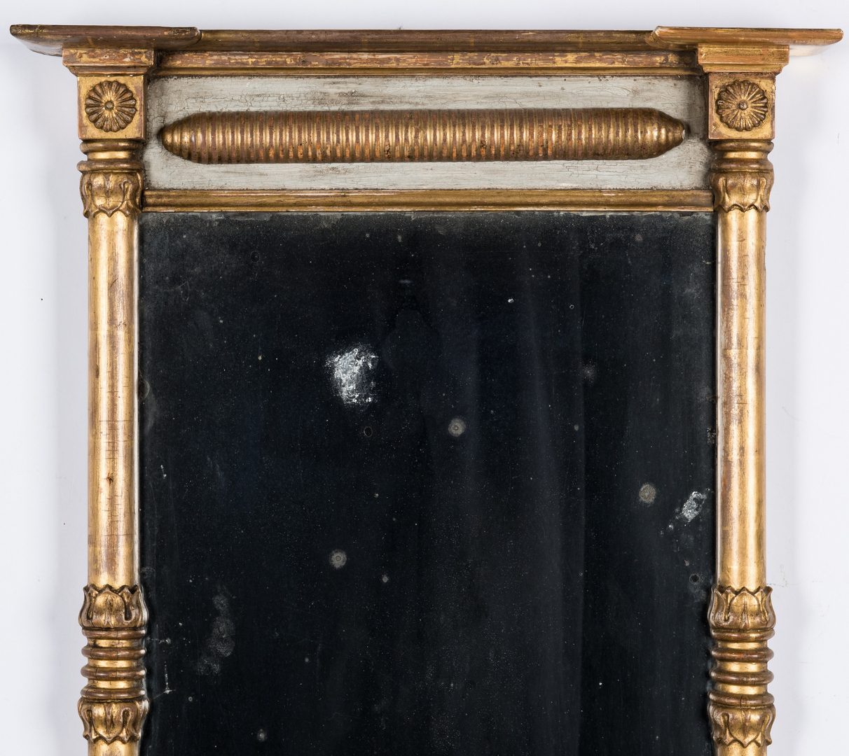 Lot 622: Regency Mirror and 2 Columns with Figures