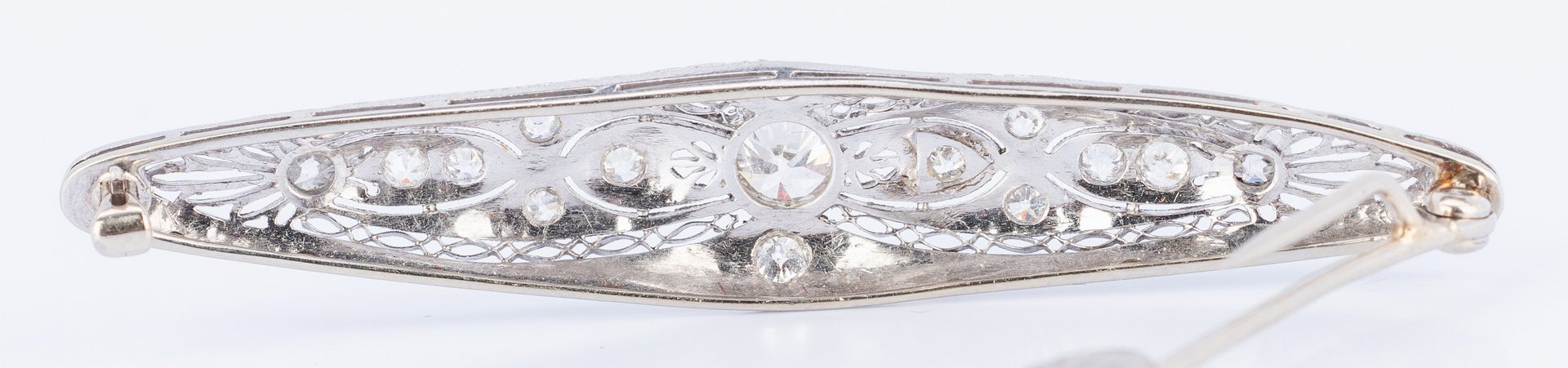 Lot 642: 14k Antique Diamond Brooch/Pendant