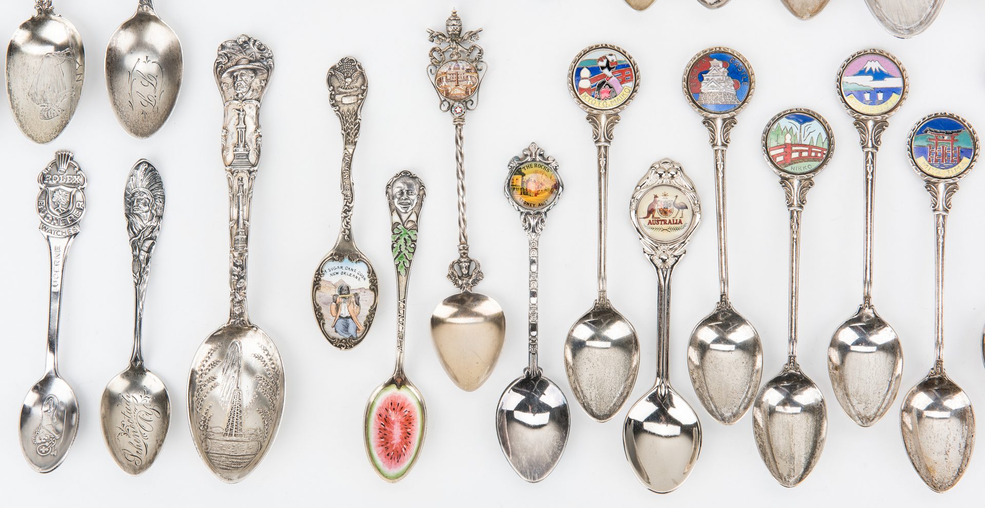 Lot 645: Collection Souvenir Spoons incl. Black Americana